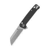 QS130BLA1 Couteau QSP Knives Penguin Button Lock Manche Black Lame Acier 14C28N SW IKBS - Livraison Gratuite