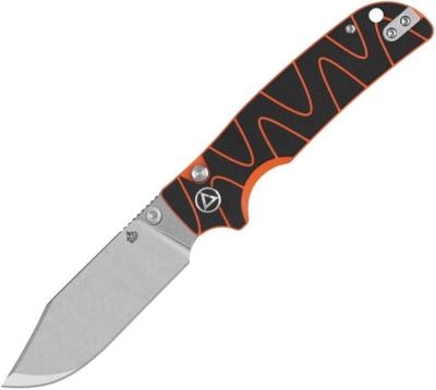 QS159D1 Couteau QSP Kali Black/Orange Lame acier 14C28N SW IKBS Button Lock - Livraison Gratuite