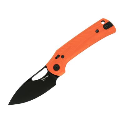 REA174 Couteau Reate PL-XE Orange Lame Drop Point Acier Nitro-V Black Pivot Lock - Livraison Gratuite