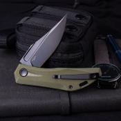 RS7051BG Couteau Real Steel Ventus Od Green Lame Acier D2 Black Slip Joint - Livraison Gratuite