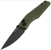 RS7142GB Couteau EDC Spectrum Green G10 Lame Acier Nitro V Black IKBS - Livraison Gratuite