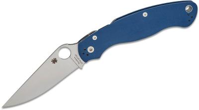 SC36GPCBL2 Couteau Spyderco Military 2 Cobalt Blue Lame Acier CPM-SPY27 Made In USA - Livraison Gratuite