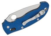 SC95GPCBL2 Couteau Spyderco Manix 2 XL Bleu Lame Acier CPM-SPY27 Bearing Lock USA - Livraison Gratuite