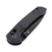 TD012FBK Couteau Defcon Ultra Lite Black Lame Acier 14C28N Wharncliffe IKBS - Livraison Gratuite