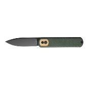 VOSCGSVM1 Couteau Vosteed Corgi Green Lame Acier 14C28N Blackwash IKBS Trek Lock - Livraison Gratuite