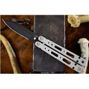 BCB35014 Couteau Butterfly Balisong Bear Song IV Acier 14C28N Titanium Made USA - Livraison Gratuite