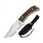 AH015 Skinner American Hunter Imitation Stag Lame acier inoxydable Etui Nylon - Livraison Gratuite