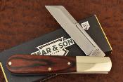 BC2180R Couteau Bear & Son 2180R Large Sheepsfoot Barlow Lame Sheepsfoot Acier Carbone Slipjoint - Livraison Gratuite