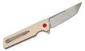 K2038T5 Couteau Kansept Anomaly Ivory Lame Acier CPM-S35VN Satin Tanto IKBS - Livraison Gratuite