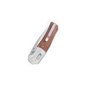 QS157C1 Couteau QSP Vault Tan Micarta Lame Acier 14C28N IKBS Crossbar Lock - Livraison Gratuite