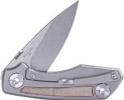 RS7101G Couteau Real Steel Delta 2600 Titane/Micarta Lame Acier S35VN - Livraison Gratuite