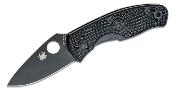 SC136PBBK Couteau Spyderco Persistence Lightweight Black Lame Acier 8CR13MoV - Livraison Gratuite