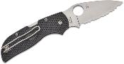 SC152SGY Couteau Spyderco Chaparral Lightweight Lame Acier CTS-XHP Serrated  - Livraison Gratuite 