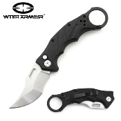 WAR040BK Karambit WithArmour Lynx Black Lame Acier 440C Button Lock Etui Nylon - Livraison Gratuite