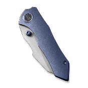 WE220053 Couteau We Knife High-Fin Blue Manche Titae Lame Acier CPM-20CV IKBS - Livraison Gratuite