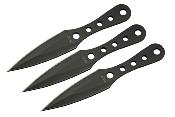 CN211626BK 3 Couteaux de Lancer Rite Edge Kunai Lame Acier 3Cr13 Etui Nylon - Livraison Gratuite