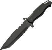 CN211631 Couteau de Survie Tactique Ranger Tanto Lame Acier Inoxydable 3Cr13 Étui Nylon - Livraison Gratuite