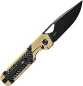 KI3634SA3 Kizer Cutlery Mini Militaw Manche Titane/Zalium Lame Acier S45VN Framelock - Livraison Gratuite