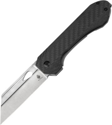 KI3665A2 Couteau Kizer Huldra FCarbone/Titane Lame Acier S45VN Reverse Tanto IKBS - Livraison Gratuite