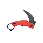 KUB298F Couteau Kubey Rogue Pikal Karambit Red Lame Acier 14C28N SW IKBS - Livraison Gratuite