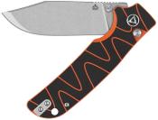 QS159D1 Couteau QSP Kali Black/Orange Lame acier 14C28N SW IKBS Button Lock - Livraison Gratuite