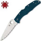 SC10FSK390 Couteau Spyderco Endura 4 K390 Satin Serrated Made Japan - Livraison Gratuite