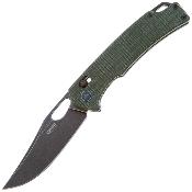 SRM9203MG2 Couteau SRM Knives 9203 MG2 Ambi Lock OD Green Micarta Lame Acier 10Cr15CoMoV - Livraison Gratuite