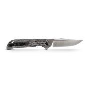 VOSA3201 Couteau Vosteed Bellamy Black Micarta Lame Acier M390 Clip Point IKBS - Livraison Gratuite