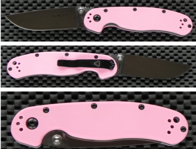 ON8862 Couteau Ontario RAT Model 2 Pink Lame Acier AUS-8 - Livraison Gratuite