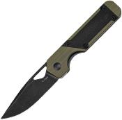 KIV3634SA5 Couteau Kizer Mini Militaw Green G10/Micarta Lame Acier Nitro-V - Livraison Gratuite