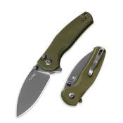 KIV3669A3 Couteau Kizer Mini Grouper Drop Point Lame Acier D2 Button Lock - Livraison Gratuite