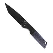 KT1005T1 Couteau Kansept Warrior Blk/Blue Lame Tanto Acier D2 IKBS - Livraison Gratuite