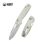 KUB248C Couteau Kubey Bluff White Lame Sandblast Acier 14C28N - Livraison Gratuite