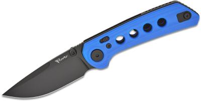 REA142 Couteau Reate Knives PL-XT Blue Lame Acier Nitro-V BLK IKBS Pivot Lock - Livraison Gratuite