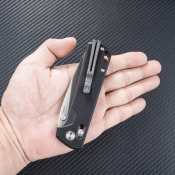 SRM168LGB Couteau SRM Knives 168L-GB Black Lame Acier D2 IKBS Ambi Lock IKBS - Livraison Gratuite