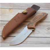 Couteau Elk Ridge Acier 3Cr13 Manche Bois de Rose Etui ER20003RW - Free Shipping