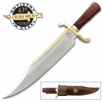 GH5121 Poignard Gil Hibben 65TH Anniversary Old West Bowie Lame Acier Inox Etui Cuir - Livraison Gratuite