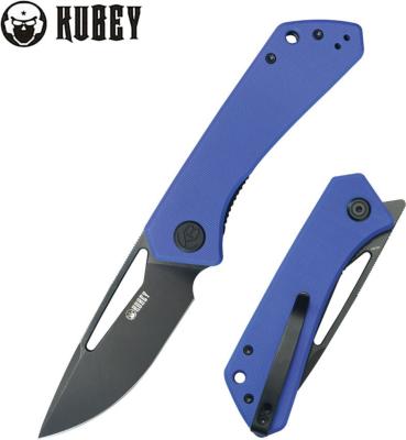 KUB331P Couteau Kubey Thalia Blue Front Flipper Lame Acier 14C28N IKBS - Livraison Gratuite