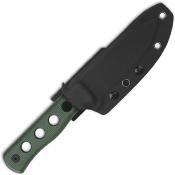 QS155C2 Couteau QSP Canary Fixed Blade Green Lame Acier Cr8Mo2VSi BLK Etui Kydex - Livraison Gratuite