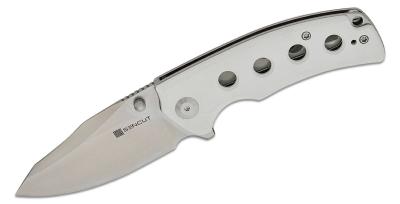 S230682 Couteau Sencut Excalis White Lame Tanto Reverse Satin Acier 9Cr18MoV IKBS - Livraison Gratuite