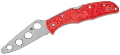 SC10TR Couteau Spyderco Trainer Endura 4 Red Lame Acier AUS-6 Japan - Livraison Gratuite