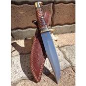 Couteau Poignard Frost Cutlery Chipaway Indiens Shoshone Bowie Acier Carbone/Inox Etui Cuir FCW3333BKB - Free Shipping