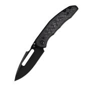 ATZ1862GCF Couteau ArtisanCutlery Boa Black Titane/FCarbone Lame Acier S35VN IKBS - Livraison Gratuite