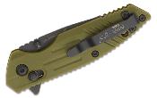 BCMC900OD7BSR Couteau Backup Bear OPS Mini Rancor IX OD Green Lame Acier D2 Serrated Crossbar Lock Made USA - Livraison Gratuite