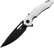 BTKG50E Couteau Bestech Ornetta White Lame Acier N690 Black Stonewash IKBS - Livraison Gratuite