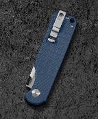 BTKG55B Couteau Bestech Glok Blue-Gray Lame Acier 14C28N IKBS Button Lock - Livraison Gratuite