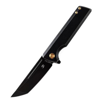 K2038T2 Couteau Kansept Anomaly BlackWash Titane Lame Acier CPM-S35VN Tanto IKBS - Livraison Gratuite