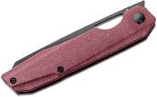 KIV4545C2 Couteau Kizer Genie Red Richlite Lame Tanto Reverse Acier 154CM Black IKBS - Livraison Gratuite