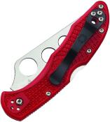 SC11TR Couteau Spyderco Delica 4 Trainer Lame Acier AUS-6 Red Made Japan - Livraison Gratuite