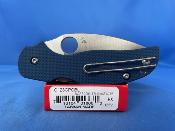 SC123GPCBL Couteau Spyderco Sage 5 Cobalt Blue Lame Acier CPM-SPY27 Made In USA - Livraison Gratuite